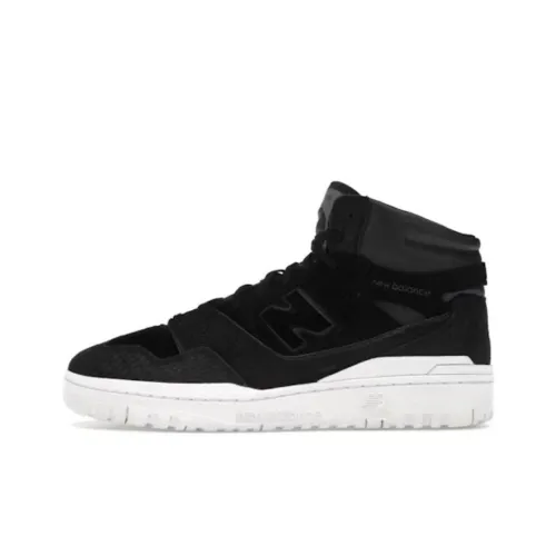 New Balance NB 650 MID Топ Винтажные баскетбольные кроссовки Мужской Черный белый