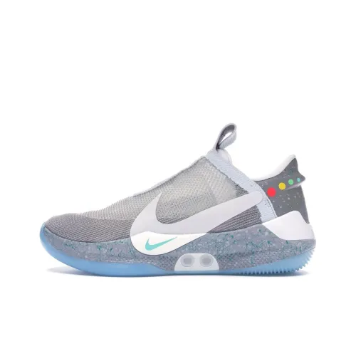 Nike Adapt BB Slip-resistant Abrasion-resistant Low-top Баскетбольные кроссовки Унисекс Серый