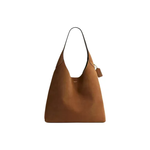 COACH Brooklyn Замша Хобо Сумка Сумка Сумка через плечо Большая Женская Cedar