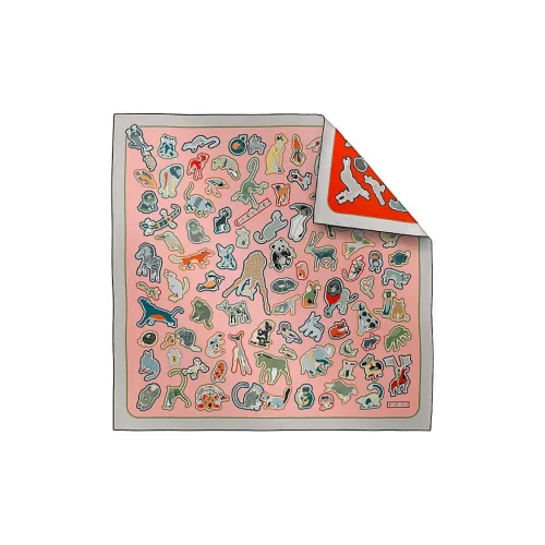 HERMES Шелковые шарфы Унисекс Разноцветные