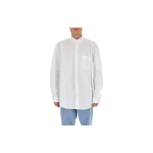 Balenciaga SS23 Рубашка Регулярного Кроя Мужская Белая