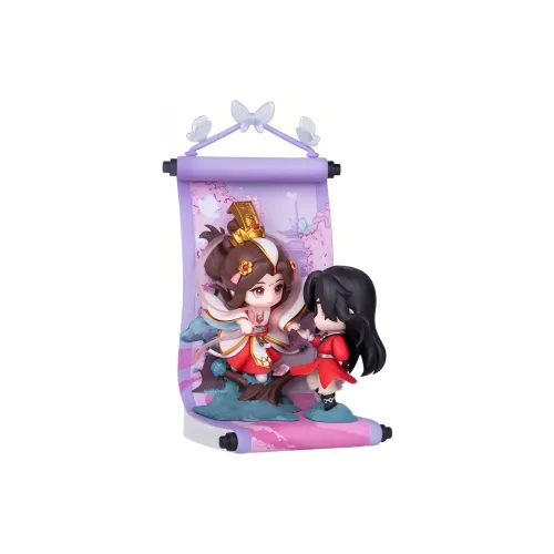 Sky-Reaching Се Лянь Небесное благословение Город цветов Небесный Музыкальный FLOATING Easel Фигурки в стиле chibi