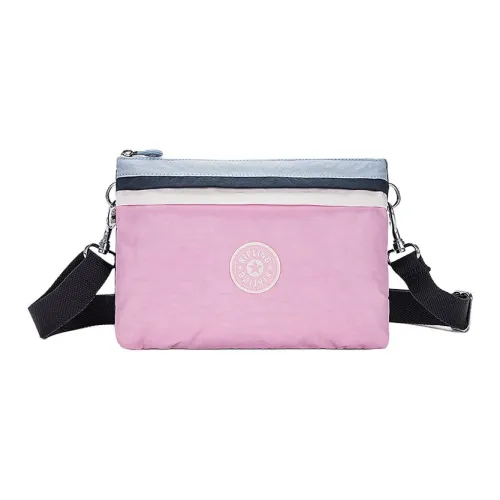 Kipling Полиамид Сумка через плечо Маленькая Женская Розовая Синяя Белая и Каньон Черная