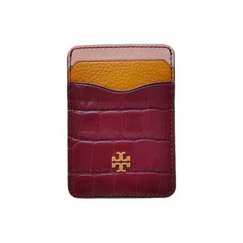Tory Burch Коровья кожа Держатель для карт Женский Фиолетовый