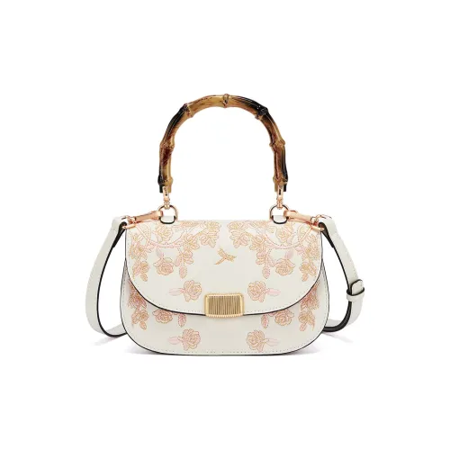 RED DRAGONFLY Коровья кожа Сумка на одно плечо Женская Экрю