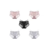 5 пар (Розовый + Розовый + Черный + Серо-голубой + Серо-голубой)