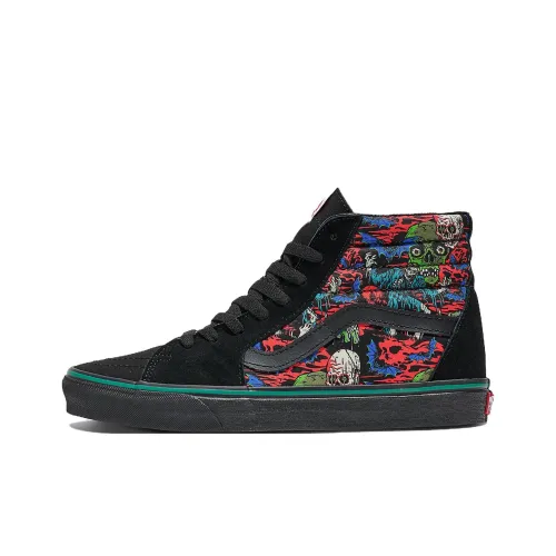 VANS SK8 HI Устойчивые к истиранию высокие кроссовки для скейтбординга унисекс черные