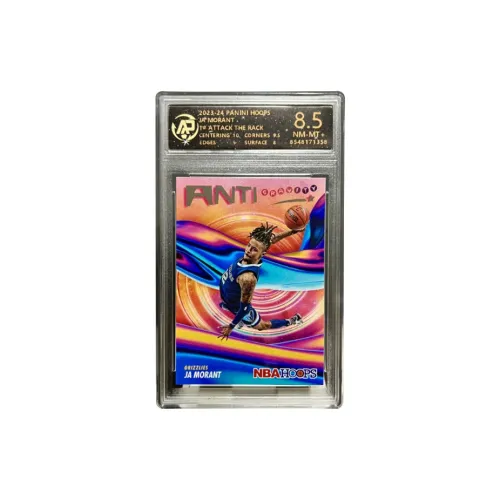 PANINI Морант Звезда Карта Одноручный Slam Dunk Дизайн Радужный Фон Дизайн Сертифицированные Карточки 1 Упаковка