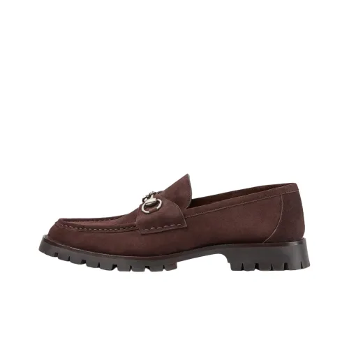 GUCCI Лоферы с пряжкой Horsebit мужской красный