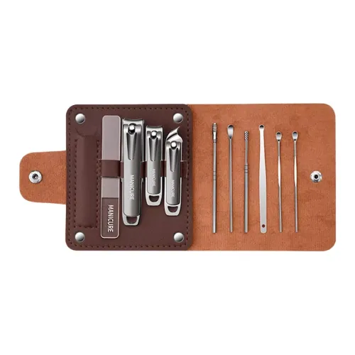 PLYS Нержавеющая сталь Набор для стрижки ногтей Nail Clippers Clothing Sets Trendy Collection Инструменты для ногтей 10 предметов