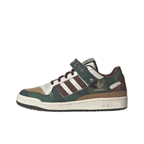 Adidas Originals FORUM 84 Устойчивые к истиранию низкие скейтборд-кроссовки Унисекс Белый Зеленый