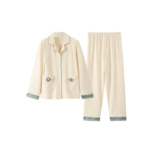 Song Qianya Пижамный комплект женский абрикосовый