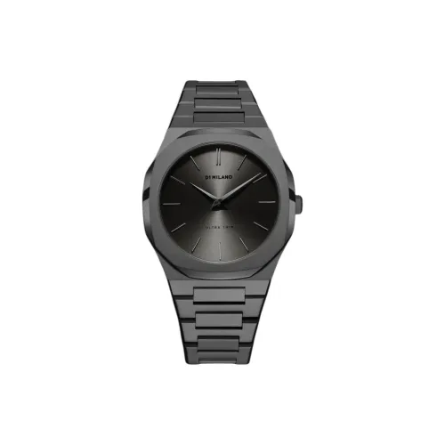 D1 MILANO Watch Кварцевый механизм Нержавеющая сталь Ремешок 40 мм Серый циферблат Унисекс