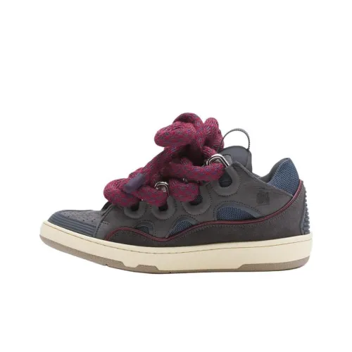 Lanvin Curb Low Топ Скейтборд Кроссовки Женские Серые