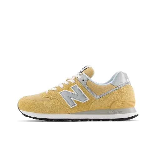 New Balance NB 574 Устойчивый к истиранию Низкий Топ Повседневная обувь Унисекс Желтый