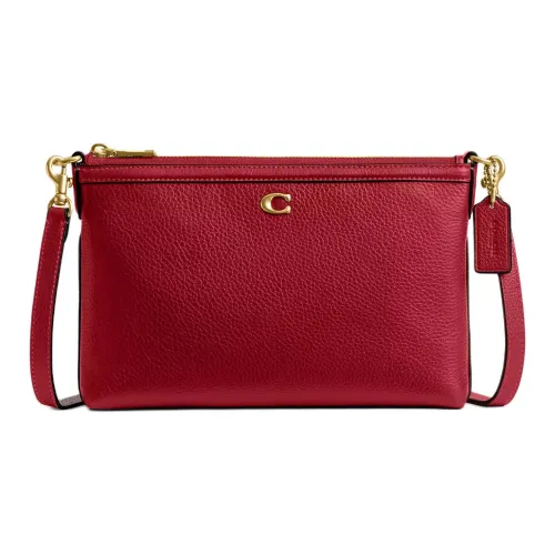 COACH Legacy Кожа Сумка через плечо Средний Женский Рубин