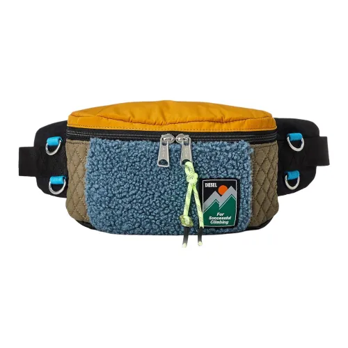 DIESEL Nylon Бананка Мужская Черный и Синий