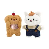 Деним комбинезоны + заколки для волос с вишней