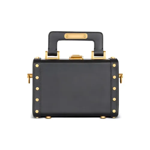 BALMAIN Телячья кожа Сумка через плечо Сумка Унисекс Черная