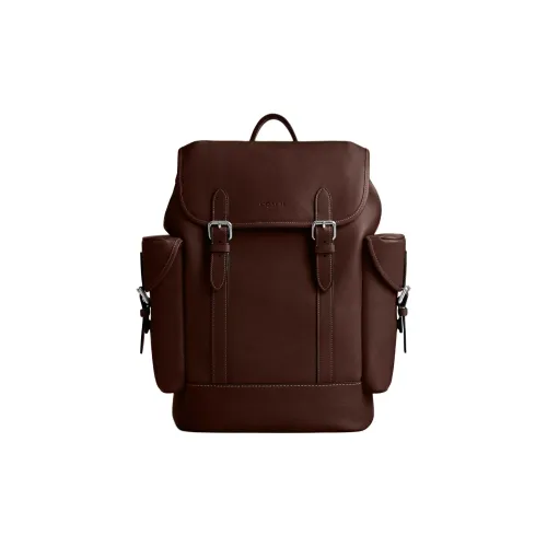 COACH Hitch Натуральный GRAIN LEATHER Рюкзак Большой Мужской Кленовый