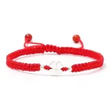 Браслет с четырехлистным клевером (Красная нить)