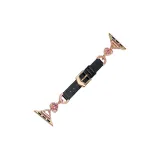 Яблоко Розовое золото Сердцеобразный Ромб с шипами ~ Черный