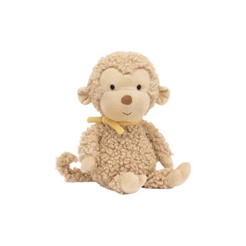 JELLYCAT Short Leg FLUFFY Обезьянка Кукла Плюшевая Кукла 23 см Рекомендуемый Рост