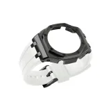 Оффшор Черный Стальной Корпус + Фторкаучук Белый Ремешок + Шпилька + Инструмент