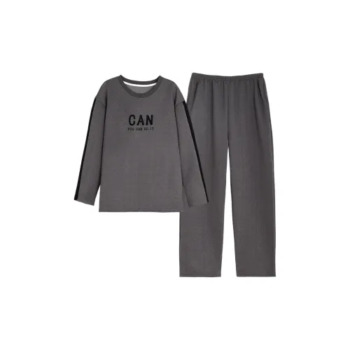 Huggy Kissy Пижамный комплект Мужской Кофейный