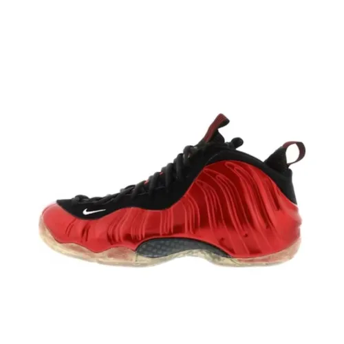 Nike Air Foamposite One Износостойкие Высокие Баскетбольные Кроссовки Мужские Винтажные Красные