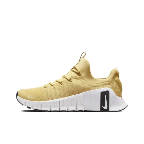 Nike Free Metcon 6 Slip-Resistant Abrasion-Resistant Low-Top Training Shoes Unisex Gold Найк Free Metcon 6 противоскользящие устойчивые к истиранию низкие кеды для тренировок унисекс золотые