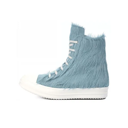 RICK OWENS совместный бренд RO Strobe Runway High Топ Стильные Скейтбординги Мужской Синий