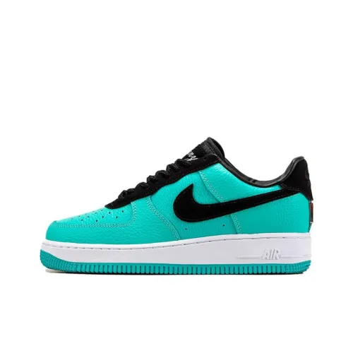 TIFFANY CO. x Nike Air Force 1 Slip Resistant Abrasion Resistant Low Top Скейтборд Кроссовки Unisex Синий Зеленый
