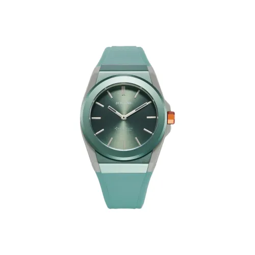 D1 MILANO Наручные часы Кварцевый механизм Силиконовый ремешок 40,5 мм Синий циферблат Унисекс