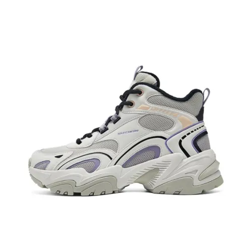 Skechers Sports Life Collection Высокий Топ Кэжуал Женский Белый Серый