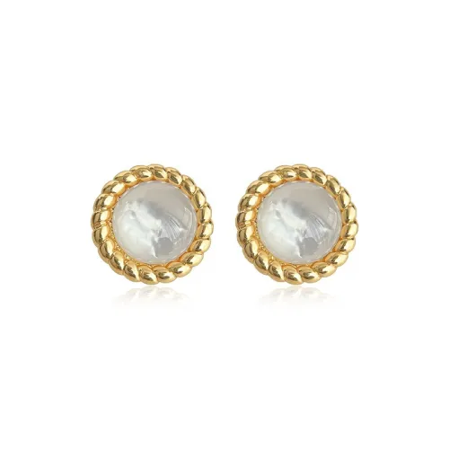 Yab Copper Stud Earrings Women's Yab Медные серьги-гвоздики женские