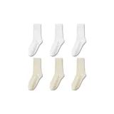 6 пар (3 белых + 3 молочно-белых)