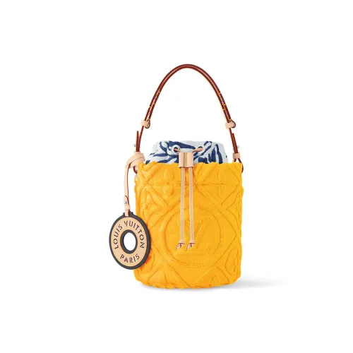 LOUIS VUITTON LVacation Bucket Хлопковая ведрообразная сумка Сумка Женская Желтая