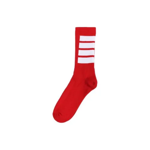 THOM BROWNE 1 пачка Red Men's Mid Calf Socks