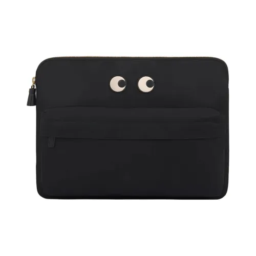 Anya Hindmarch Переработанный нейлон Ноутбук Сумка Женская Черная