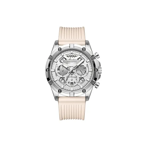 MESDUN Кварцевый механизм силиконовый ремешок мужские часы белый циферблат