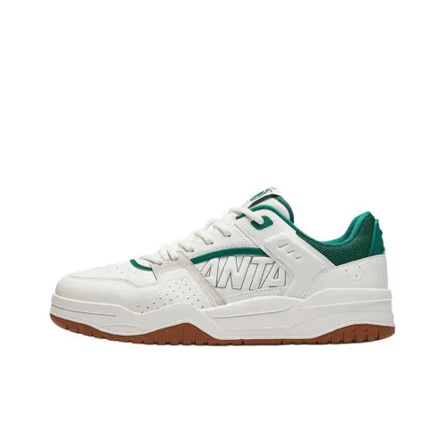 ANTA Slam Slip Resistant визуально увеличивает рост Низкие кроссовки для скейтбординга Мужские Белый Серый Зеленый