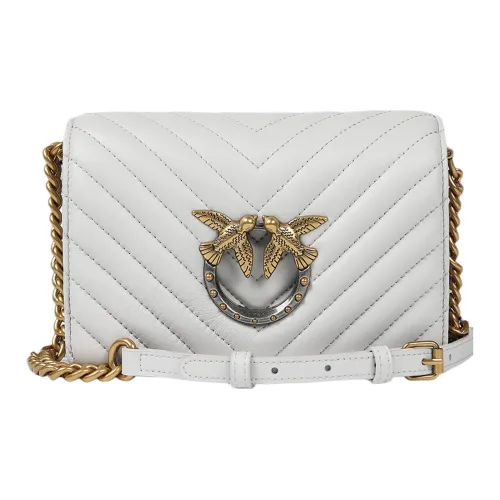 PINKO Овчина Сумка через плечо Маленькая Женская Белая