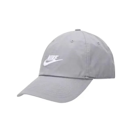 Nike Хлопковые кепки унисекс серые