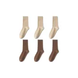 6 пар (3 хаки + 3 шоколадных)