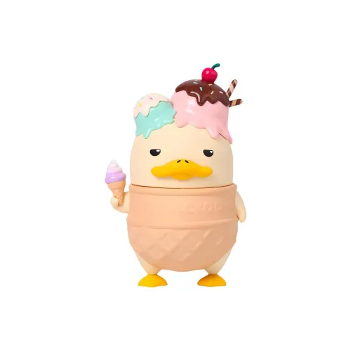 POP MART Коллаборация Edition DUCKOO Ice Cream YA Прозрачный Слепой Бокс с Карточкой 100% 7см