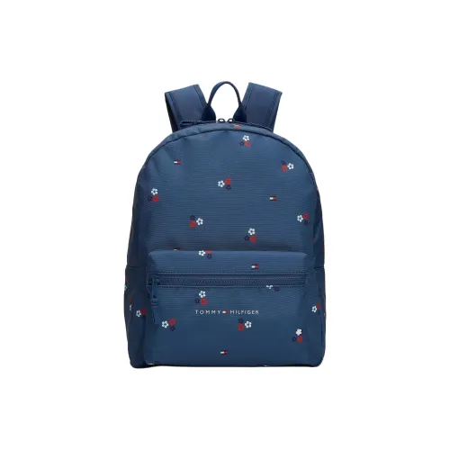 Tommy Hilfiger Рюкзаки Темно-синий с цветочным принтом и заплаткой, материал, мужской