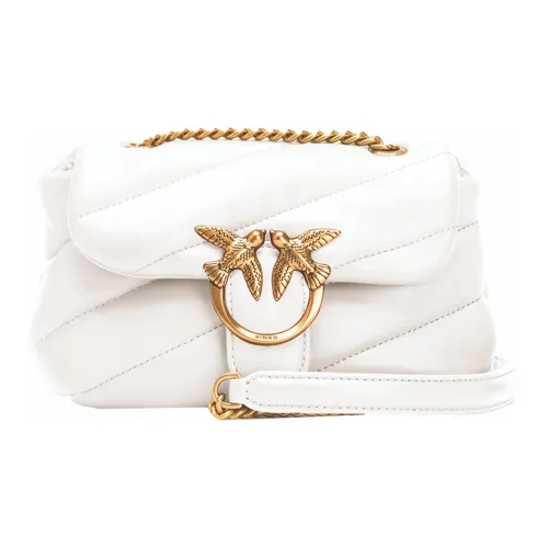 PINKO Puff Овчина Bird Сумка Swallow Сумка Сумка через плечо Сумка на плечо Женская Кремово-белая
