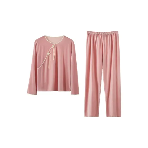 H YXIANG Пижамный комплект женский розовый