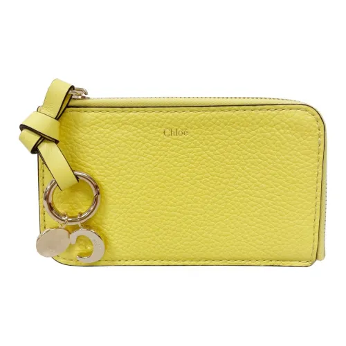 Chloe Коровья кожа Мелочь Кошелек Кошелек Женские Желтый